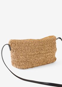 Strohumhängetasche in beige, Grösse 15x28 cm, bonprix