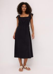 Jerseykleid aus reiner Bio-Baumwolle in schwarz, Gr&ouml;sse 40/42 (M), 100% Baumwolle, bonprix