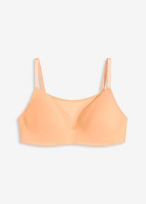 Schalen-BH ohne Bügel mit Mesh in orange, Grösse 75A, bonprix