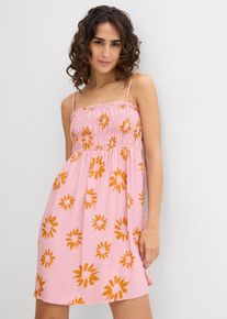 Bandeau-Kleid aus softer Viskose in rosa, Grösse 40, bonprix