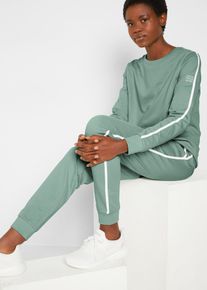 Jogginganzug aus reiner Baumwolle (2-tlg.Set) in grün, Grösse 36/38 (S), 100% Baumwolle, bonprix