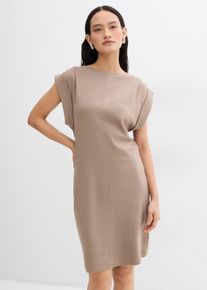 Jerseykleid aus reiner Bio-Baumwolle in grün, Grösse 44/46 (L), 100% Baumwolle, bonprix