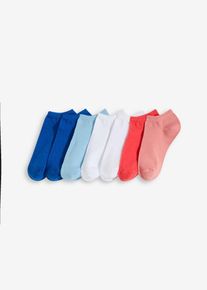 Sneakersocken mit Bio-Baumwolle (7er Pack) in weiss, Grösse 35-38, bonprix