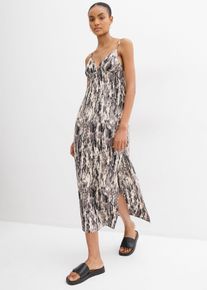 Slip Maxikleid in beige, Grösse 34, bonprix