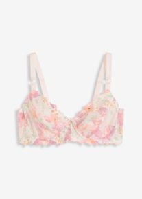 Minimizer-BH mit filigraner Stickerei in weiss, Grösse 95C, bonprix