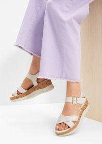 Tamaris Sandalette in beige, Grösse 42, bonprix