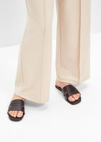 Pantoletten aus Leder in braun, Grösse 38, bonprix