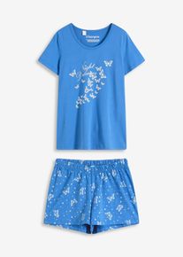 Shorty aus reiner Baumwolle in blau, Grösse 56/58 (3XL), 100% Baumwolle, bonprix