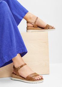 Tamaris Keilsandalette in braun, Grösse 42, bonprix