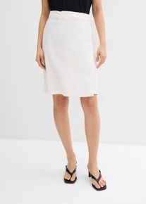 Minirock aus Twill in weiss, Grösse 38, bonprix