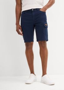 Stretch-Bermuda Slim Fit in blau, Gr&ouml;sse 58, 98% Baumwolle, bonprix