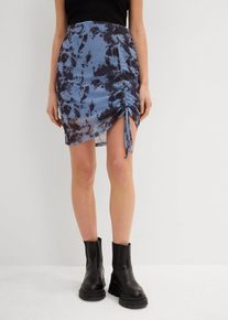 Minirock aus Mesh in blau, Grösse 44/46 (L), bonprix