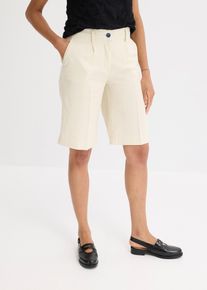 Bermuda mit Bundfalten in beige, Grösse 48, bonprix