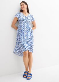 2-in-1 Umstands- und Stillkleid aus fließender Viskose in weiss, Grösse 46, bonprix