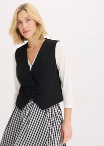 Jersey Anzugweste in schwarz, Grösse 52/54 (XXL), bonprix
