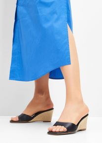 Keil Pantolette in schwarz, Grösse 40, bonprix