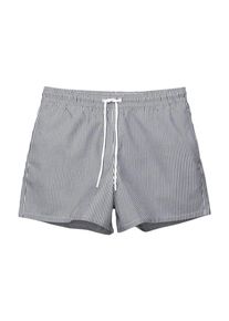 Pull&Bear Pull&Bear, Hommes Shorts de bain, bleu marine / blanc