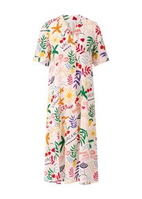 Rich & Royal Rich & Royal, Femmes Robe, vert gazon / violet clair / rouge orang&eacute; / blanc cass&eacute;