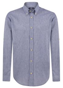 Jimmy Sanders Hemd Herren Gr&ouml;&szlig;e S dunkelblau