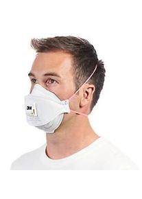 Atemschutzmaske 3M Aura Cool Flow 9332+, Einweg, Typ Partikelmaske FFP3, EN 149:2001 + A1:2009, mit Ventil, Polypropylen, weiss, 10 St&uuml;ck