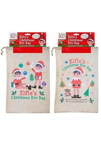 Weihnachtselfen Geschenktüte mit Zugband