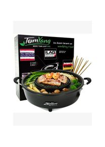 TOM Yang Tischgrill BBQ Hot Pot schwarz