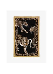 Dolce Gabbana Casa Strandtuch Leopard beige/klein gemustert