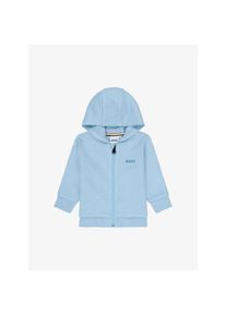 BOSS Sweatjacke pastellblau
