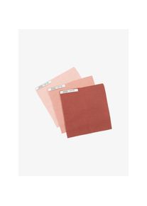 Solwang Lot de 3 lavettes abricot