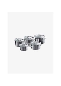 Le Creuset Topfset 5 tlg. 3 Ply stahlgrau