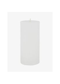 Globus Stumpenkerze weiss