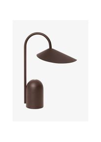 ferm LIVING Tischlampe Arum schokobraun