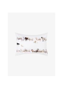 Christian Fischbacher Taie d'oreiller Counting Sheep blanc/&agrave; petits motifs