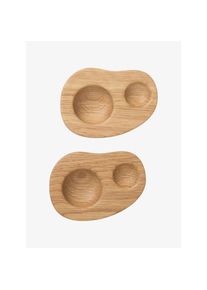 ferm LIVING Eierbecher 2er Set Cairn eiche