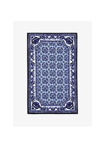 Dolce Gabbana Casa Strandtuch Mediterranean Blue blau/klein gemustert