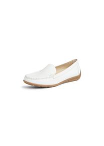 Gabor - Slipper, weiss, Gr. 42, Orthopädische Einlagen, Leder