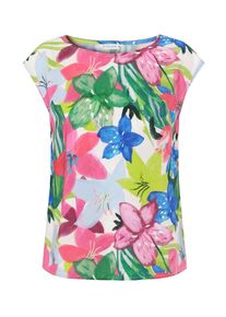 TATUUM Bluse 'Afeli' Damen, blau / hellgrün / fuchsia / weiß, Größe 34
