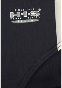 H.I.S. Herren Badeslip schwarz-oliv