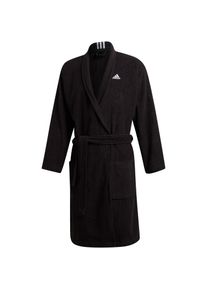 Adidas Bademantel Herren - schwarz - Gr. M - Baumwolle