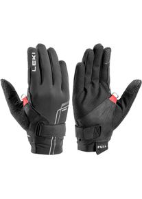 Leki Nordic Move Shark Nordic Walking Handschuhe - schwarz - Gr. 6 - Polyamid/Elastan