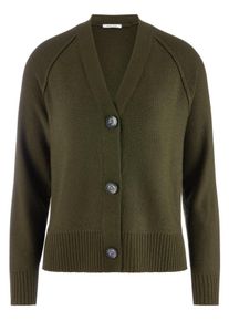 Peter Hahn - Strickjacke, gr&uuml;n, Gr. 52, Schurwolle