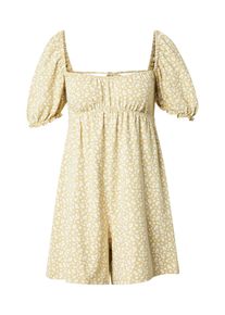 Miss Selfridge Jumpsuit Damen Gr&ouml;&szlig;e XL pastellgelb / wei&szlig;