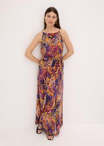bedrucktes Jerseykleid in blau, Grösse 48/50 (XL), bonprix
