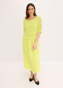 Robe effet 2en1 en jaune, Taille 40/42 (M), Couleur/Motif: jaune citron, bonprix