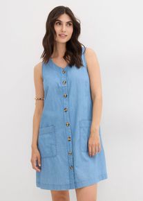 Jeanskleid aus Bio-Baumwolle in blau, Grösse 40, 100% Baumwolle, bonprix