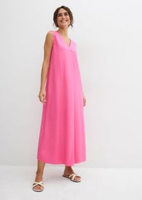 Robe d&eacute;bardeur en viscose fluide en fuchsia, Taille 42, bonprix