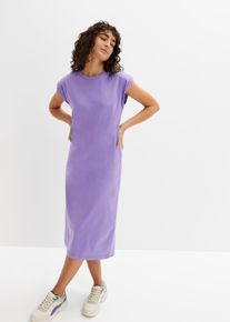 Shirtkleid aus Bio-Baumwolle in lila, Grösse 52/54 (XXL), 100% Baumwolle, bonprix
