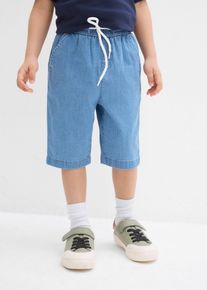 Schlupf Stretch-Jeans-Bermuda Regular Fit in blau, Grösse 110, 98% Baumwolle, bonprix