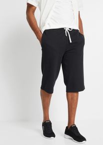 Sweat-Longbermuda in schwarz, Grösse 56/58 (XL), bonprix