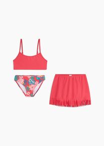 Bikini und Rock (3-tlg.Set) in pink, Grösse 152/158, bonprix